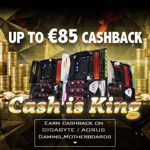 Earn Cashback on GIGABYTE / AORUS Gaming Motherboards